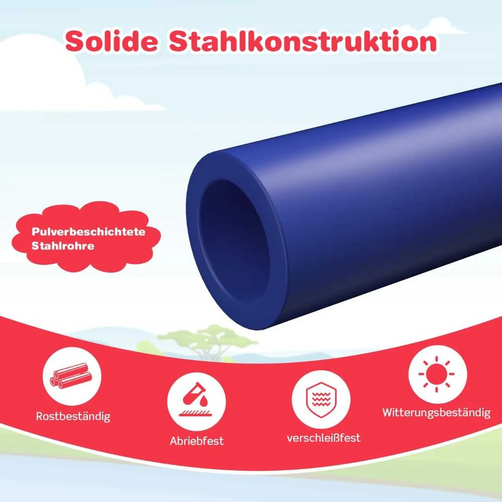 Promotions Lauko žaidimų rinkinys, geometrinis kupolo laipiotojas su čiuožykla, 244x184x90 cm, raudona žalia mėlyna