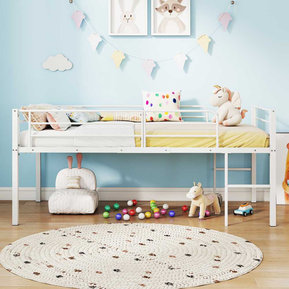 Promotions Loft lovos rėmas, 198.5x96x88 cm, balta, metalas