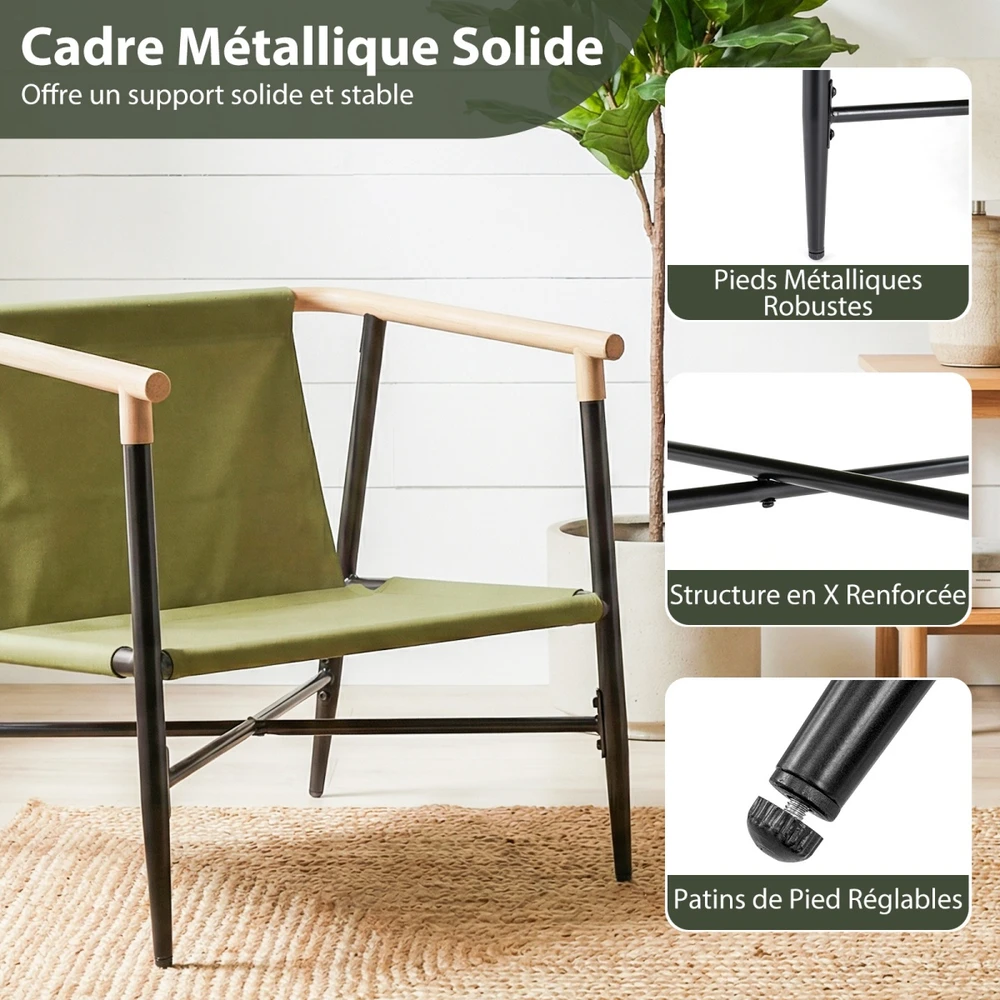 Promotions Lounge kėdė 73x67x66 cm žalia metalas