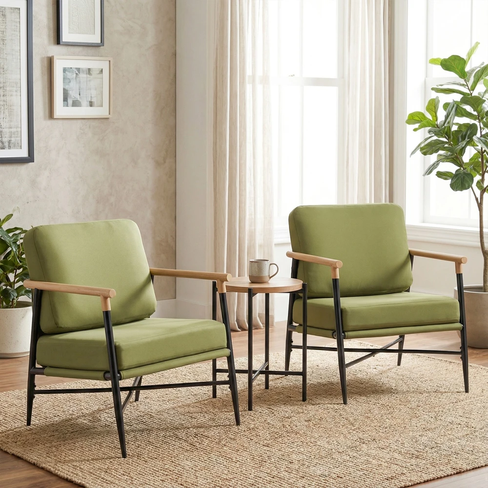 Promotions Lounge kėdė 73x67x66 cm žalia metalas