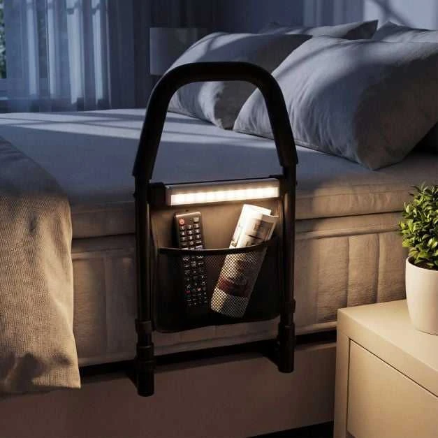 Promotions Lovos turėklas, 61x28x52,5 cm, juoda, metalas, saugos rankena su laikymo vieta