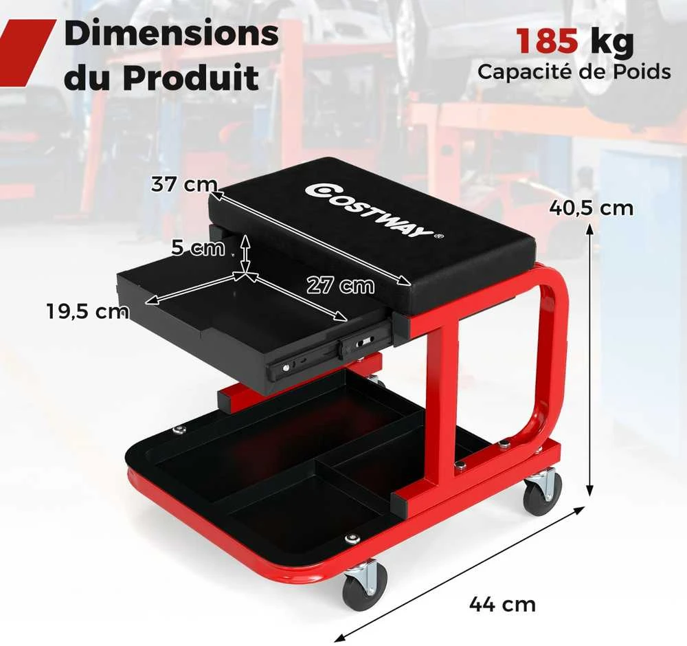 Promotions Mechaniko kėdutė, 44x37x40.5 cm, Juoda