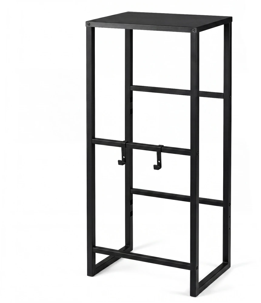 Promotions Metalinis sandėliavimo stovas su lentyna 47x32x102 cm juodas
