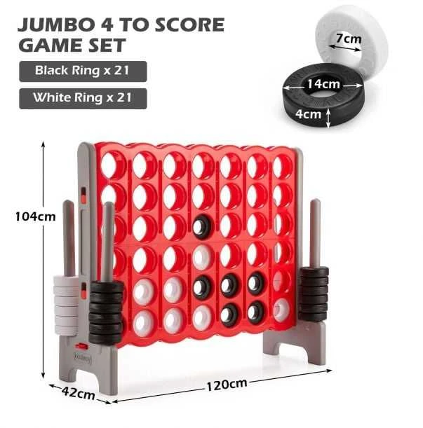 Promotions Milžiniškų žaidimų rinkinys, Jumbo 4 į eilę, 120.7x43.2x104.1 cm