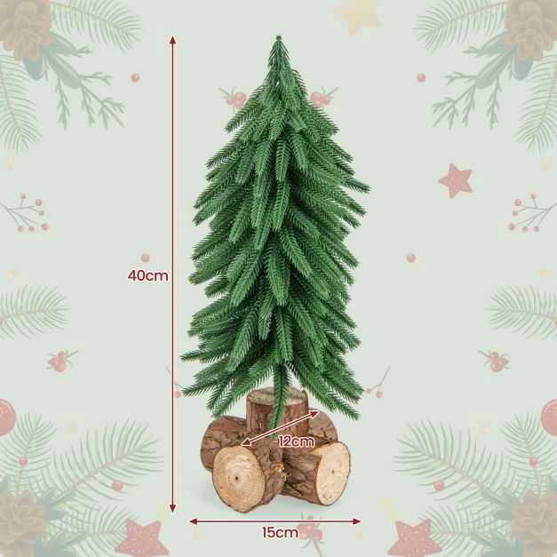 Promotions Mini Kalėdinė eglutė, 40x15x12 cm, žalia ruda