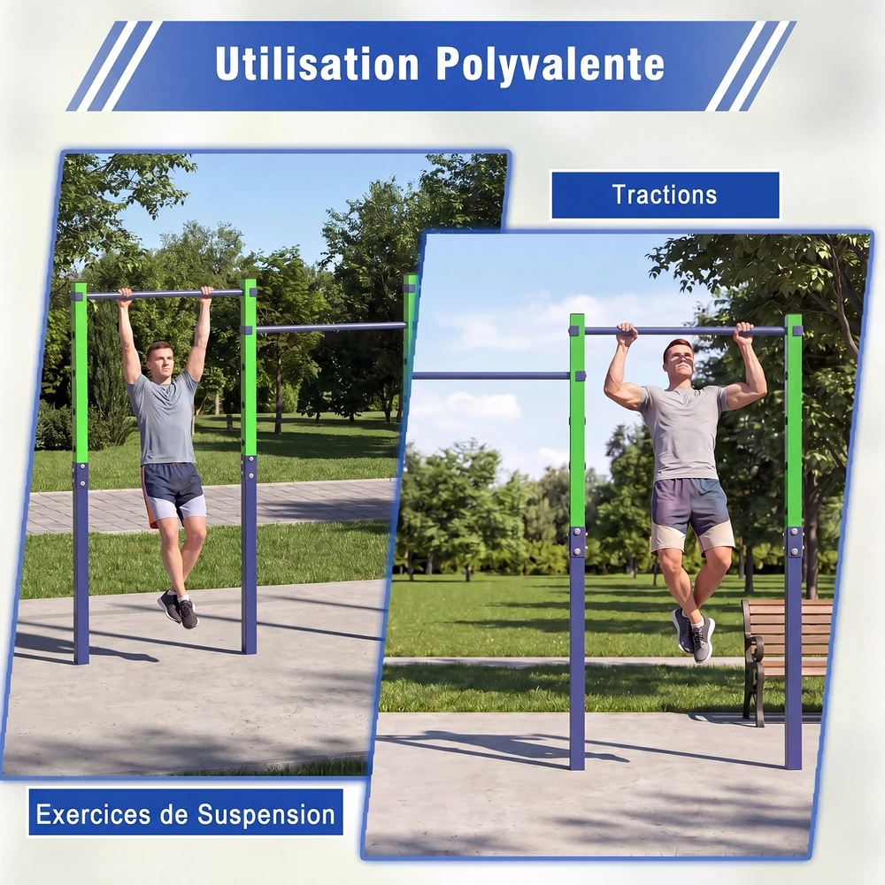 Promotions Nuleidžiamas traukos skersinis, reguliuojamas 5 lygiais, 80-172 cm, mėlynas