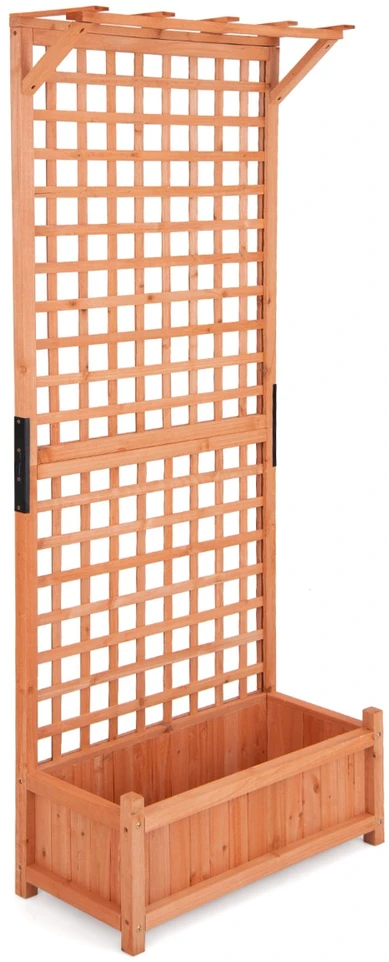 Promotions Pakelta daržinė lysvė su arkiniu treliažu 75x33x183 cm oranžinė