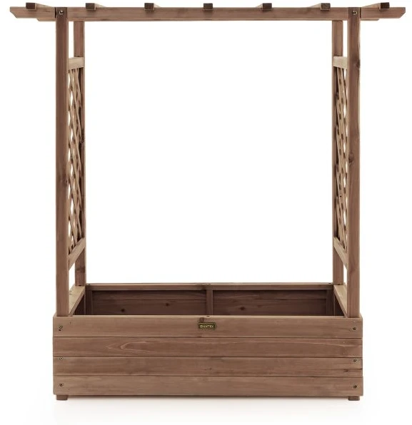 Promotions Pakelta lysvė su tinklu ir kabamu stogu 110x44x113,5 cm natūrali