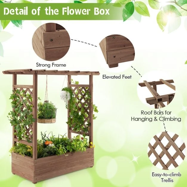 Promotions Pakelta lysvė su tinklu ir kabamu stogu 110x44x113,5 cm natūrali