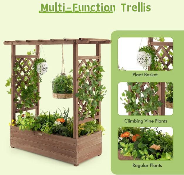 Promotions Pakelta lysvė su tinklu ir kabamu stogu 110x44x113,5 cm natūrali