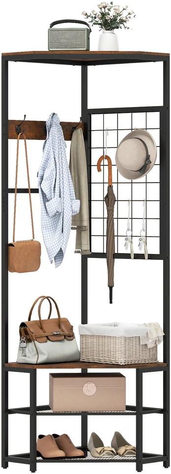 Promotions Paltų stovas 49x49x171 cm Rudas metalinis laikymas