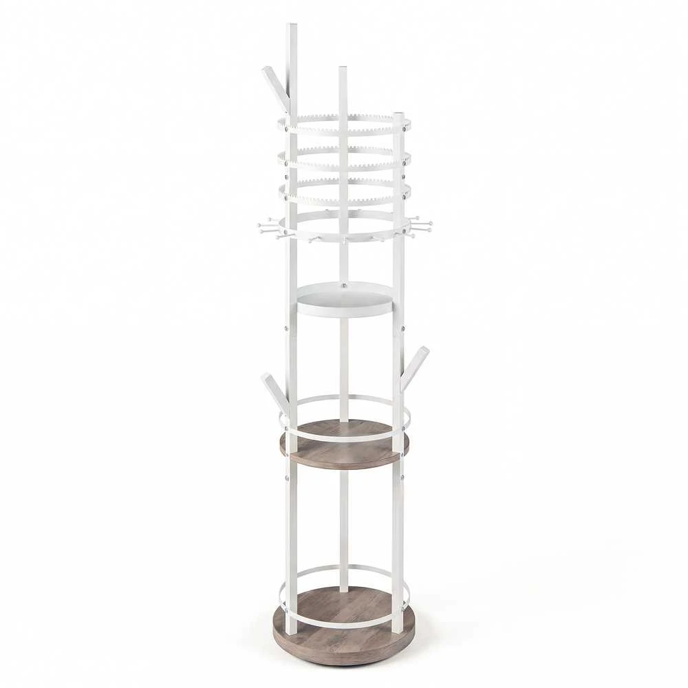 Promotions Papuošalų laikymo stovas 33x148,5 cm baltas, metalas, sukamasis laikymas