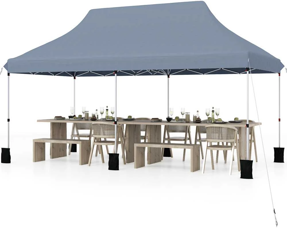 Promotions Pavėsinė 610x305x317-317,5 cm pilka, sulankstoma
