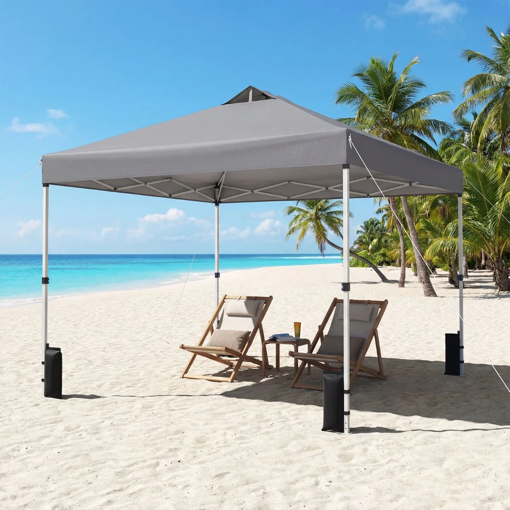 Promotions Pavilion 300x300x250 cm Pilka sulankstoma oksfordo audinys