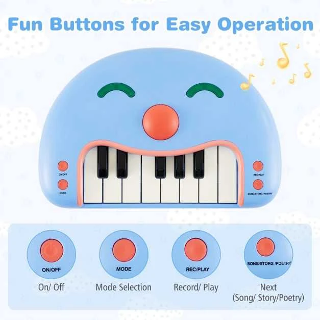Promotions Pianinas, 29x19x7,5 cm, mėlynas, muzikinis žaislas