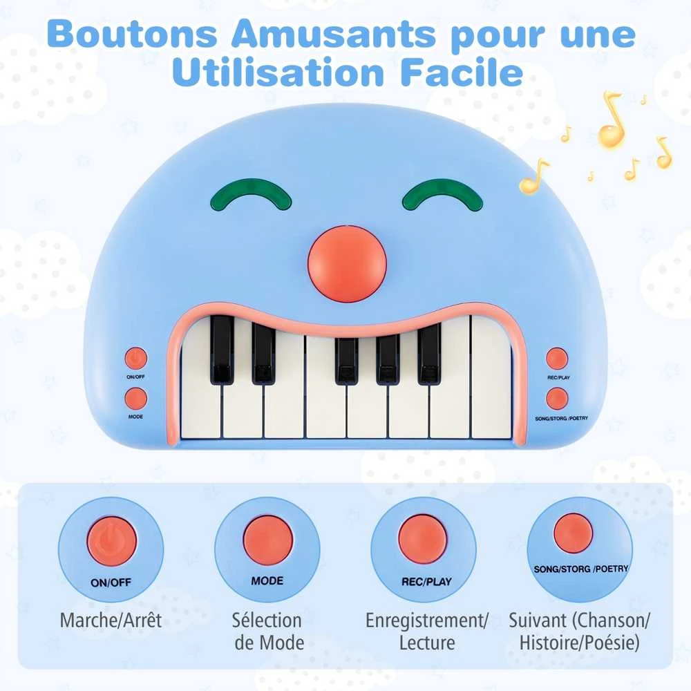 Promotions Pianinas, 29x19x7,5 cm, mėlynas, muzikinis žaislas