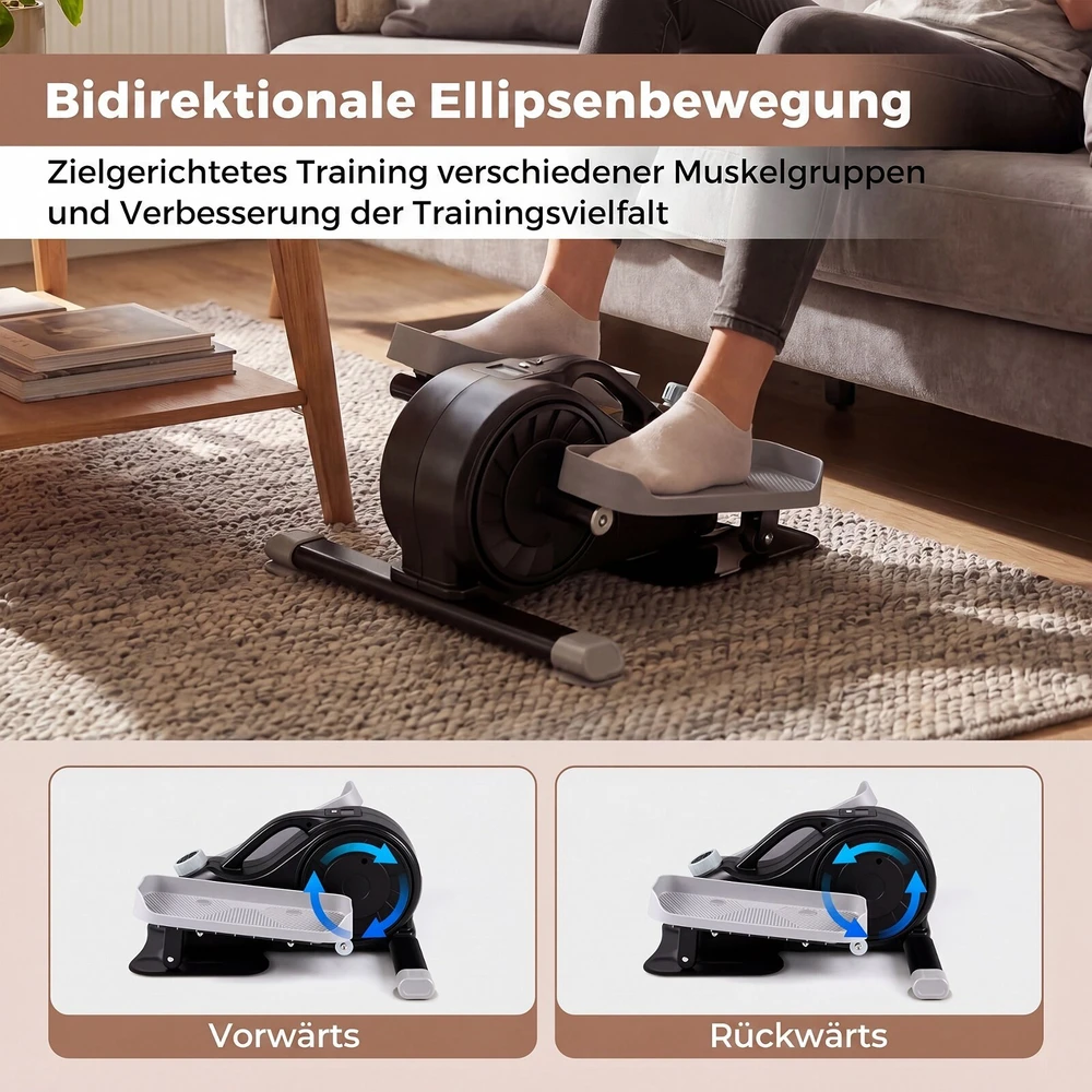 Promotions Po stalu esantis elipsinis pedalų treniruoklis 49x50x24 cm juodas