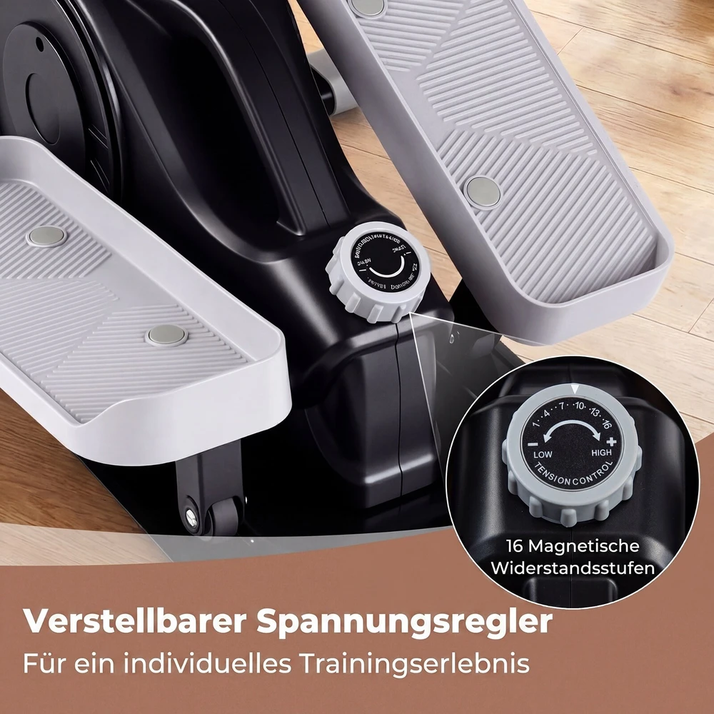 Promotions Po stalu esantis elipsinis pedalų treniruoklis 49x50x24 cm juodas