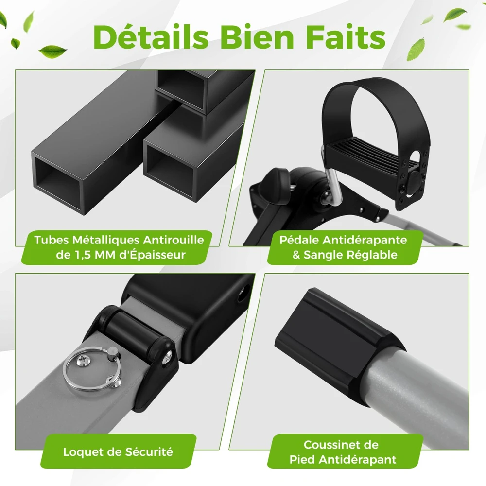 Promotions Po stalu esantis treniruoklis su LCD ekranu juodas