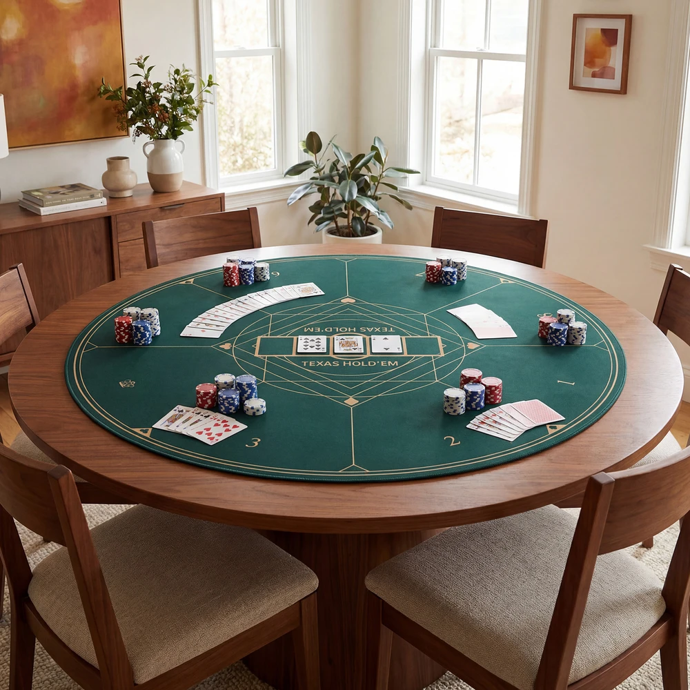 Promotions Pokerio kilimėlis 120 cm žalias guminis