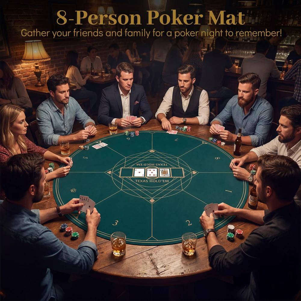 Promotions Pokerio kilimėlis 120 cm žalias guminis