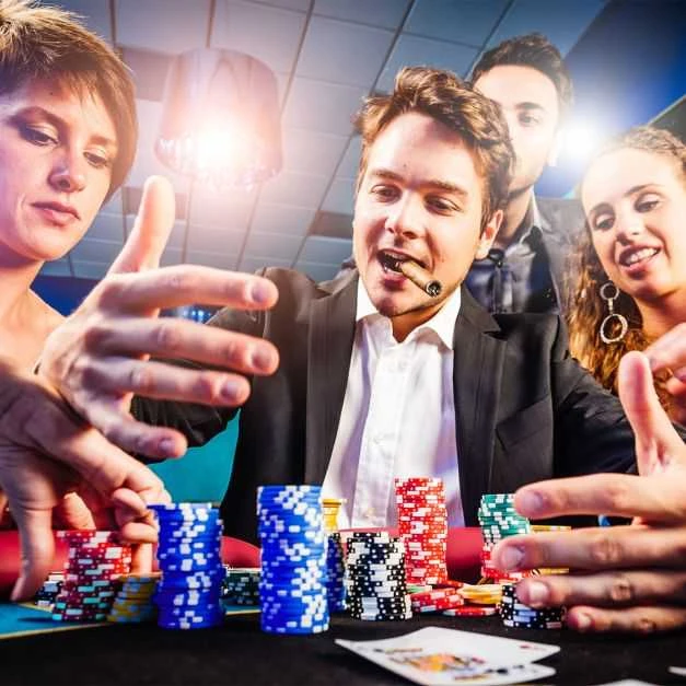 Promotions Pokerio žetonų rinkinys, 38.5x20.5x6.5 cm, Sidabrinis