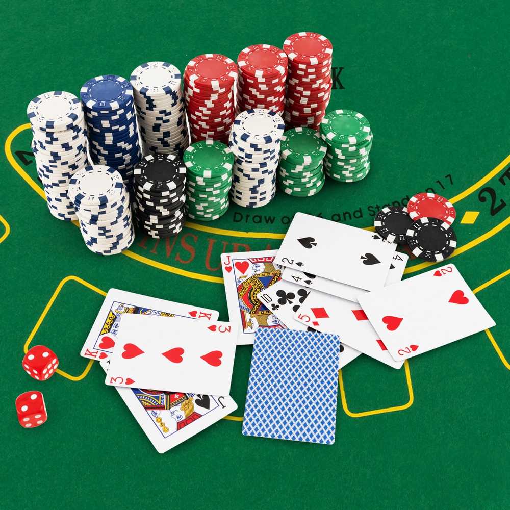 Promotions Pokerio žetonų rinkinys, 500 vienetų, 56x20x6,5 cm, juoda sidabrinė
