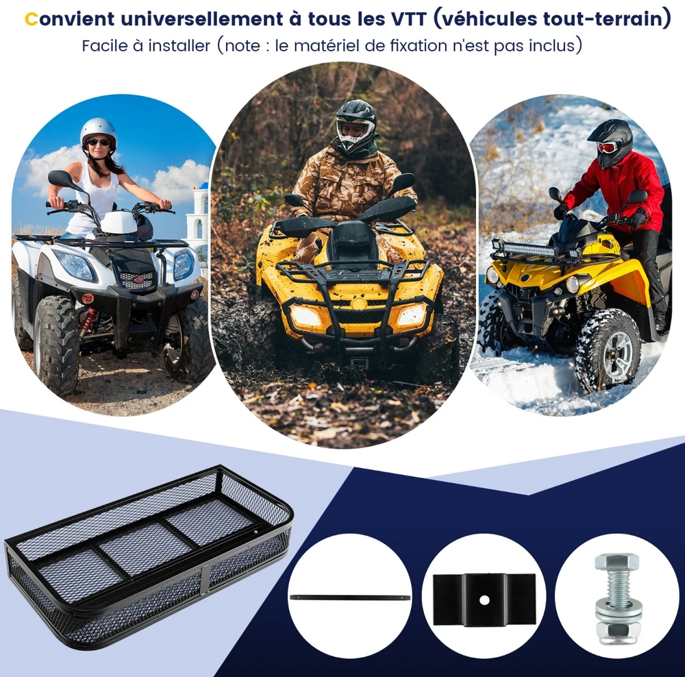 Promotions Priekinis ATV krepšys, įkraunamas iš priekio, 92x44x16,5 cm, juodas