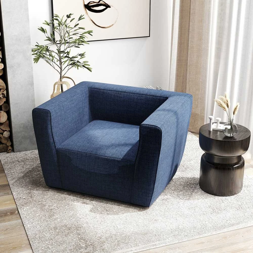 Promotions Pripučiamoji sofa 104x81x67 cm mėlyna, nešiojama