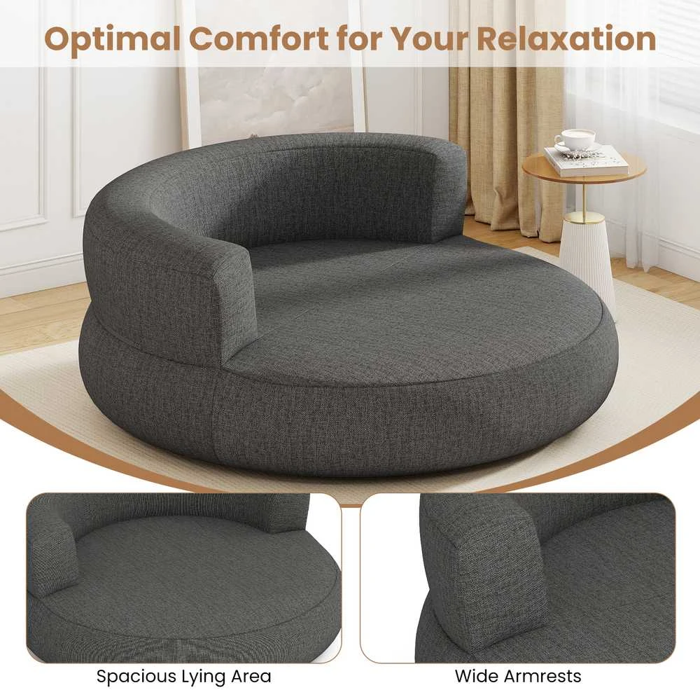 Promotions Pripučiamoji sofa 160x164x61,5 cm pilka, nuimamas užvalkalas