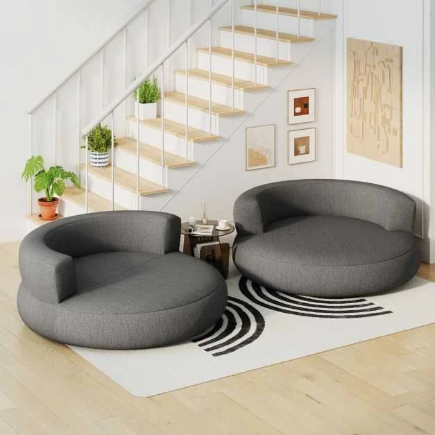 Promotions Pripučiamoji sofa 160x164x61,5 cm pilka, nuimamas užvalkalas