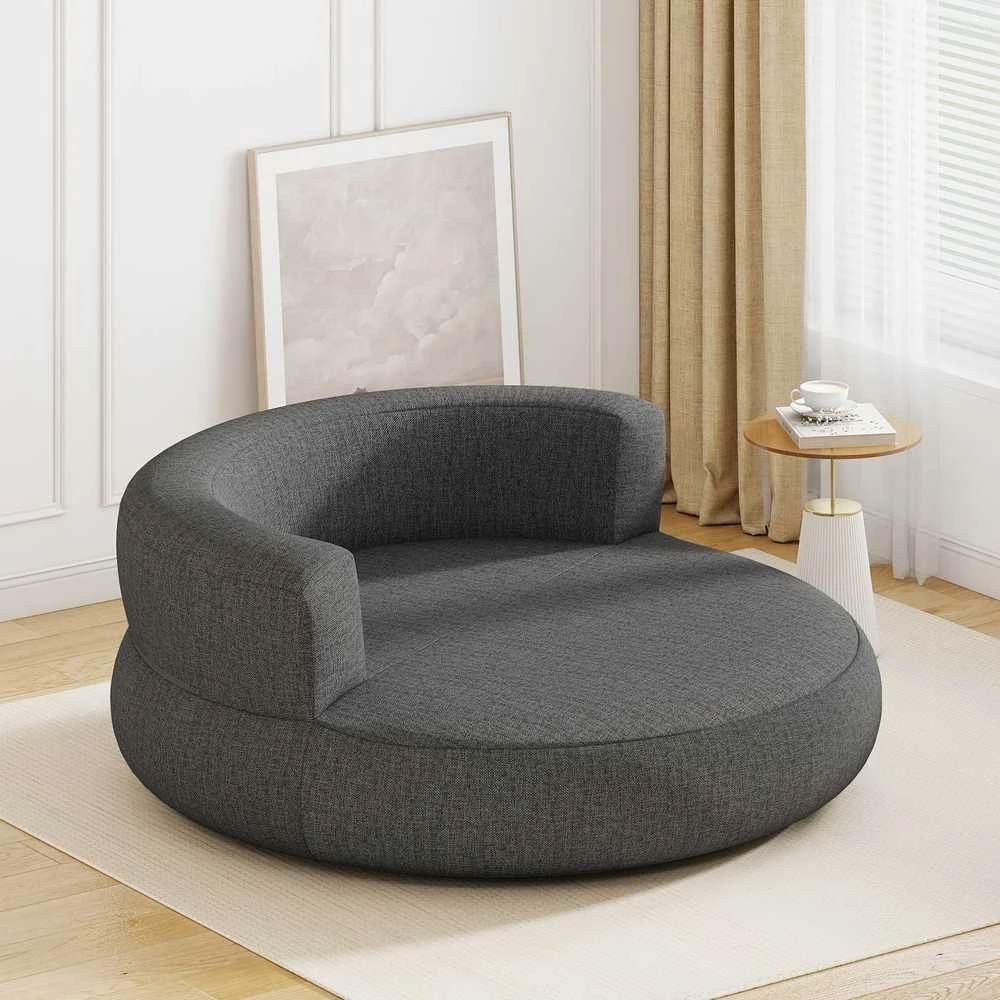 Promotions Pripučiamoji sofa 160x164x61,5 cm pilka, nuimamas užvalkalas