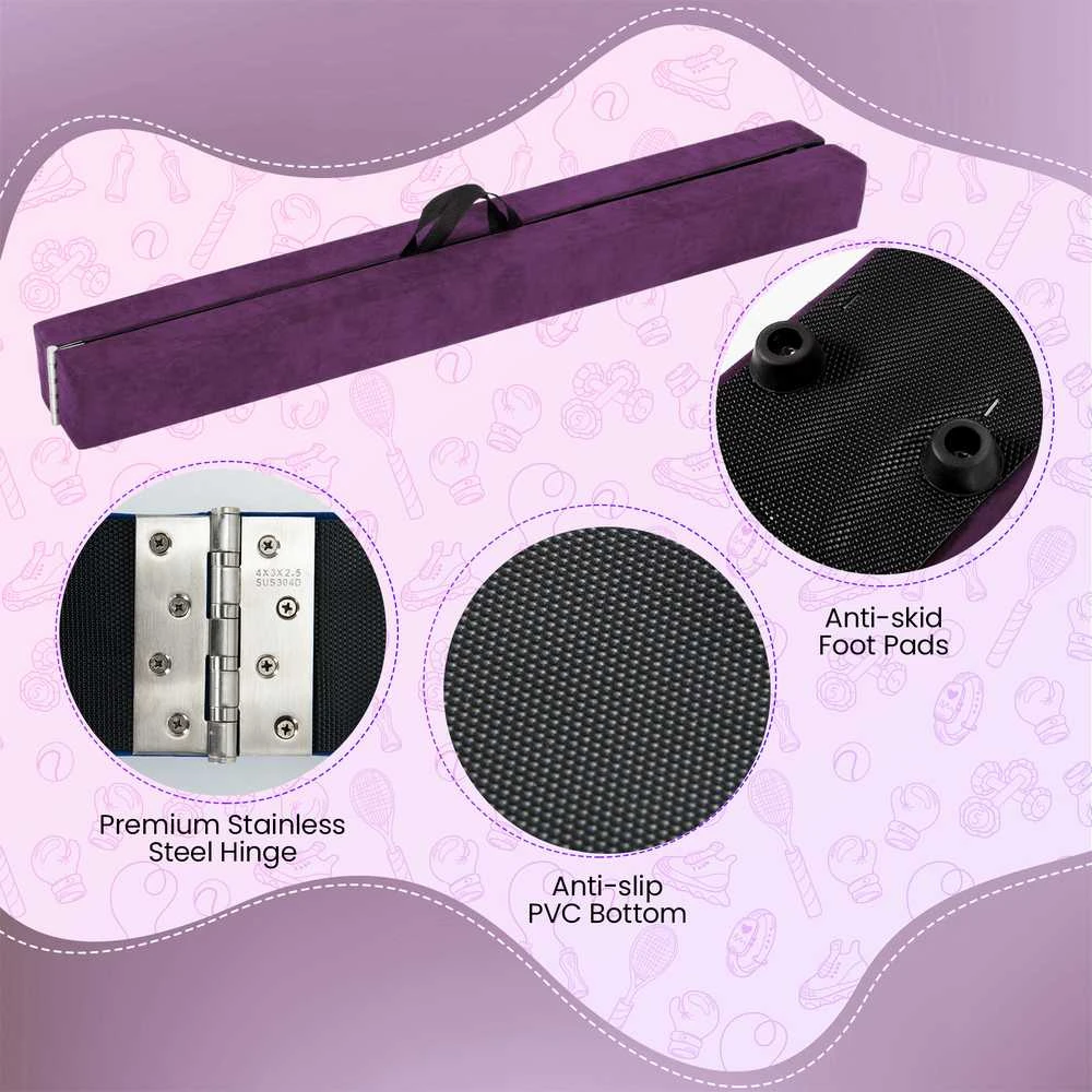 Promotions Sulankstoma balansinė sija, 270x10x7,5 cm, violetinė