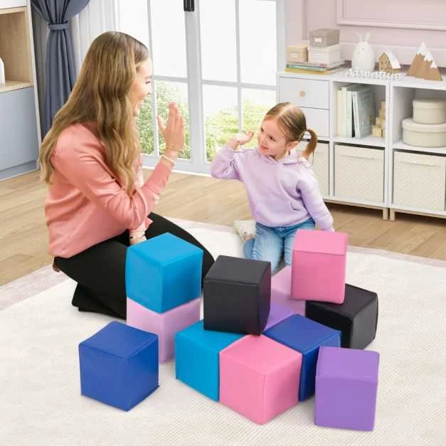 Promotions Putų kaladėlių rinkinys, 14x14x14 cm, įvairiaspalvis, PU oda