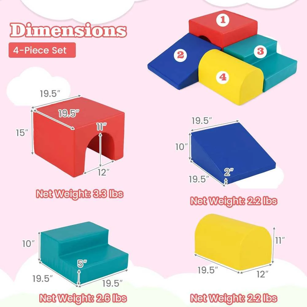 Promotions Putų kaladėlių žaidimų rinkinys, 49,5x49,5x38,1 cm, mėlyna ir raudona