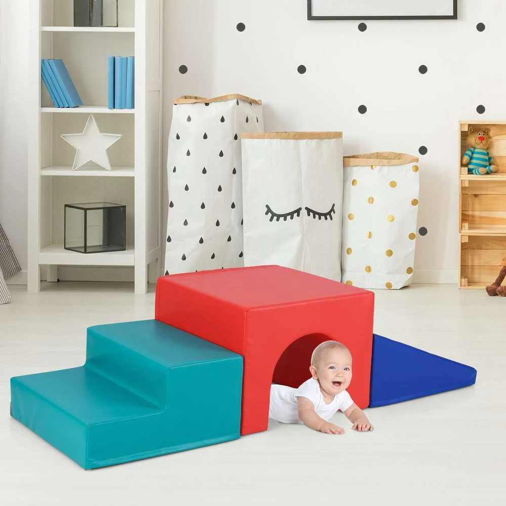 Promotions Putų kaladėlių žaidimų rinkinys, 49,5x49,5x38,1 cm, mėlyna ir raudona