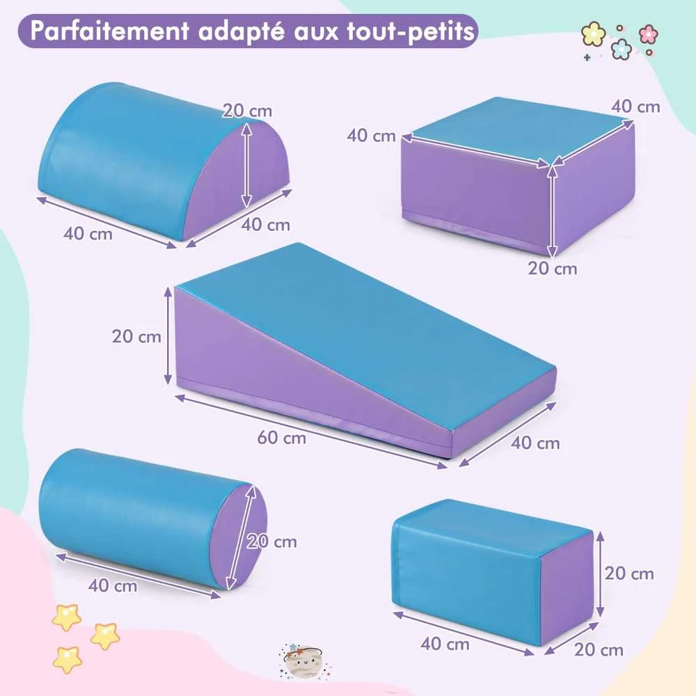 Promotions Putų statybiniai blokeliai, 39.9x39.9x20.3 cm, violetinė raudona tamsiai mėlyna žalia
