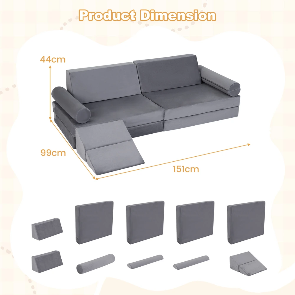 Promotions Putų žaidimų rinkinys 151x99x44 cm Pilkas modulinis