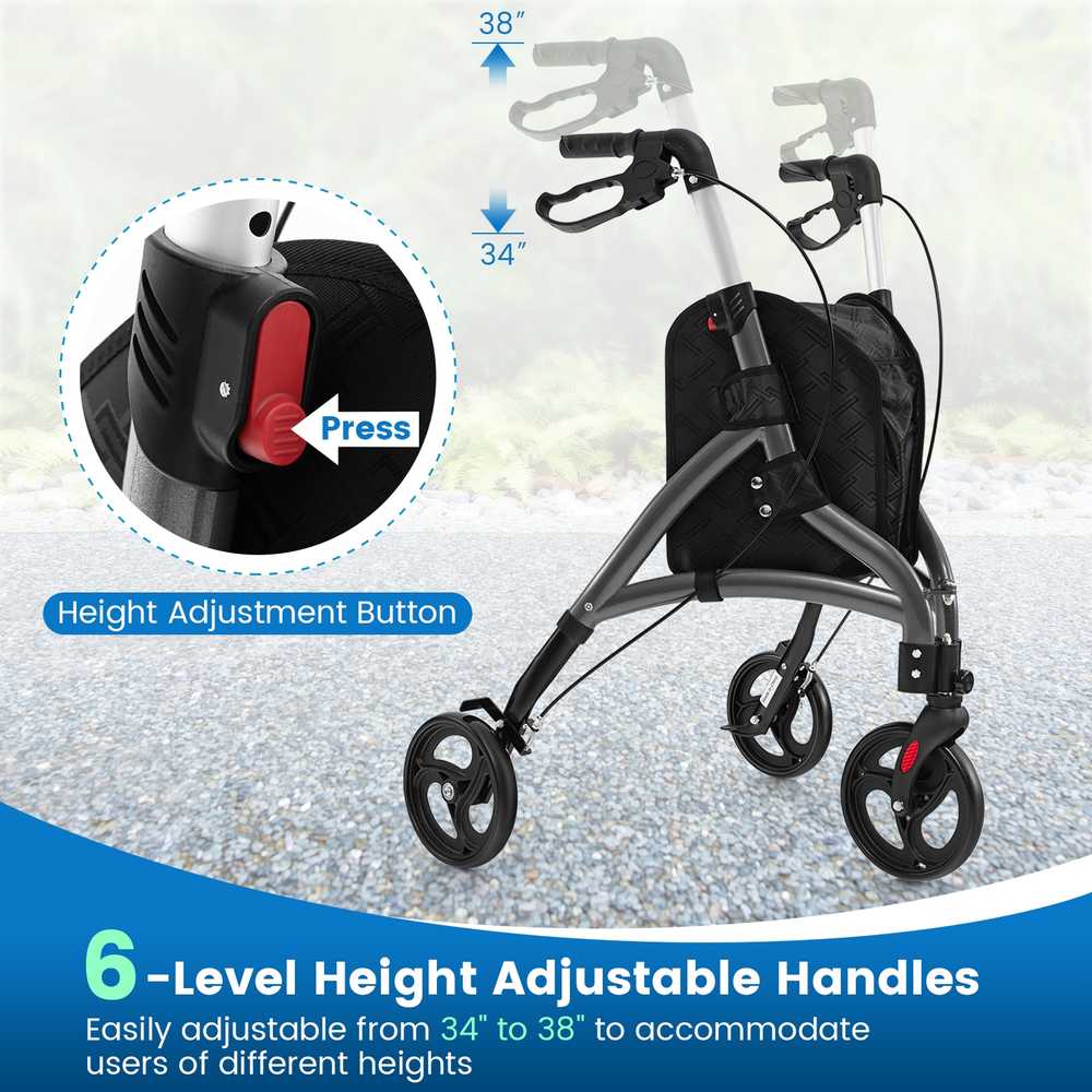 Promotions Sulankstomas vaikštynės rėmas, 77,5x67,3x86,4-96,5 cm, pilkos spalvos