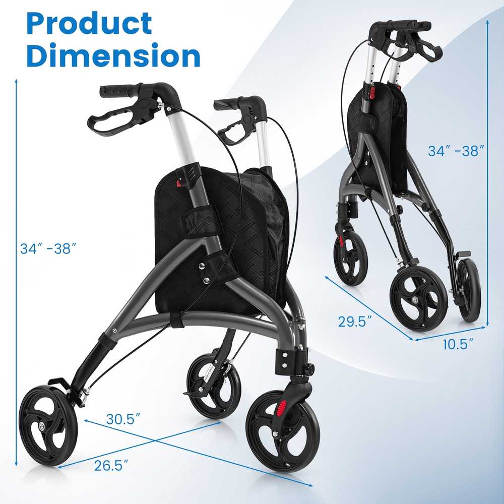 Promotions Sulankstomas vaikštynės rėmas, 77,5x67,3x86,4-96,5 cm, pilkos spalvos
