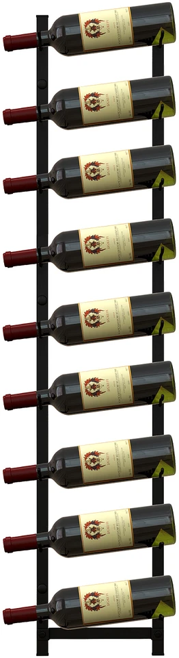 Promotions Sieninis vyno laikiklis L 21,6x14x73,7 cm juodas
