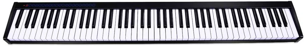 Promotions Skaitmeninės pianino klaviatūra, 126,5x18x6,5 cm, juoda