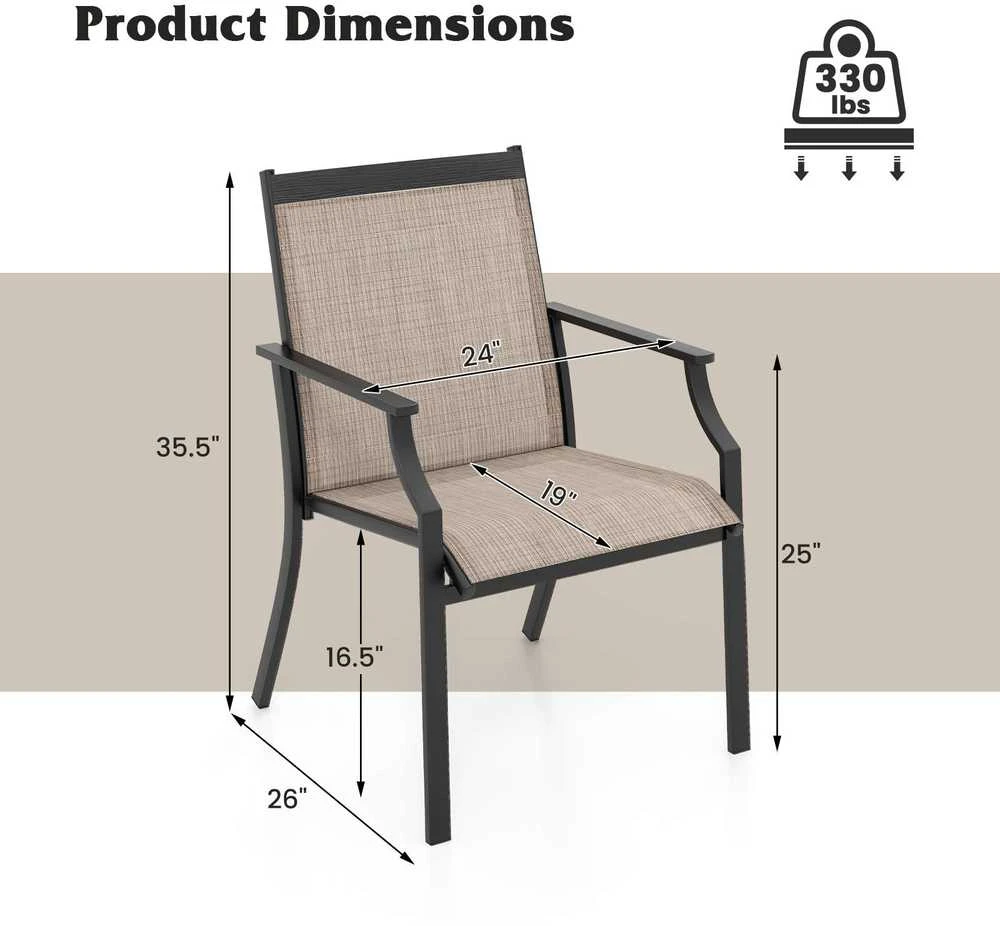 Promotions Sodas valgomojo kėdės, 2 vnt., 68x61x90 cm, Kavos spalvos