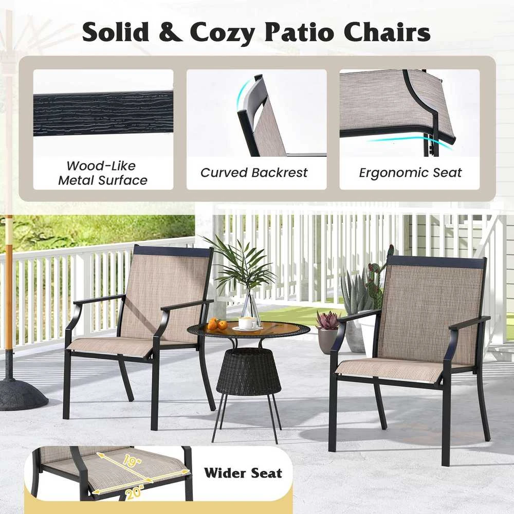 Promotions Sodas valgomojo kėdės, 2 vnt., 68x61x90 cm, Kavos spalvos