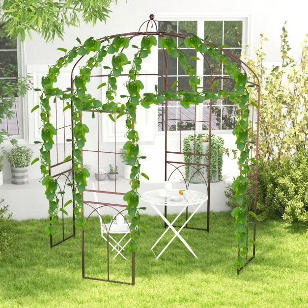 Promotions Sodo arkos formos narvas 211x211x256 cm bronzos spalvos
