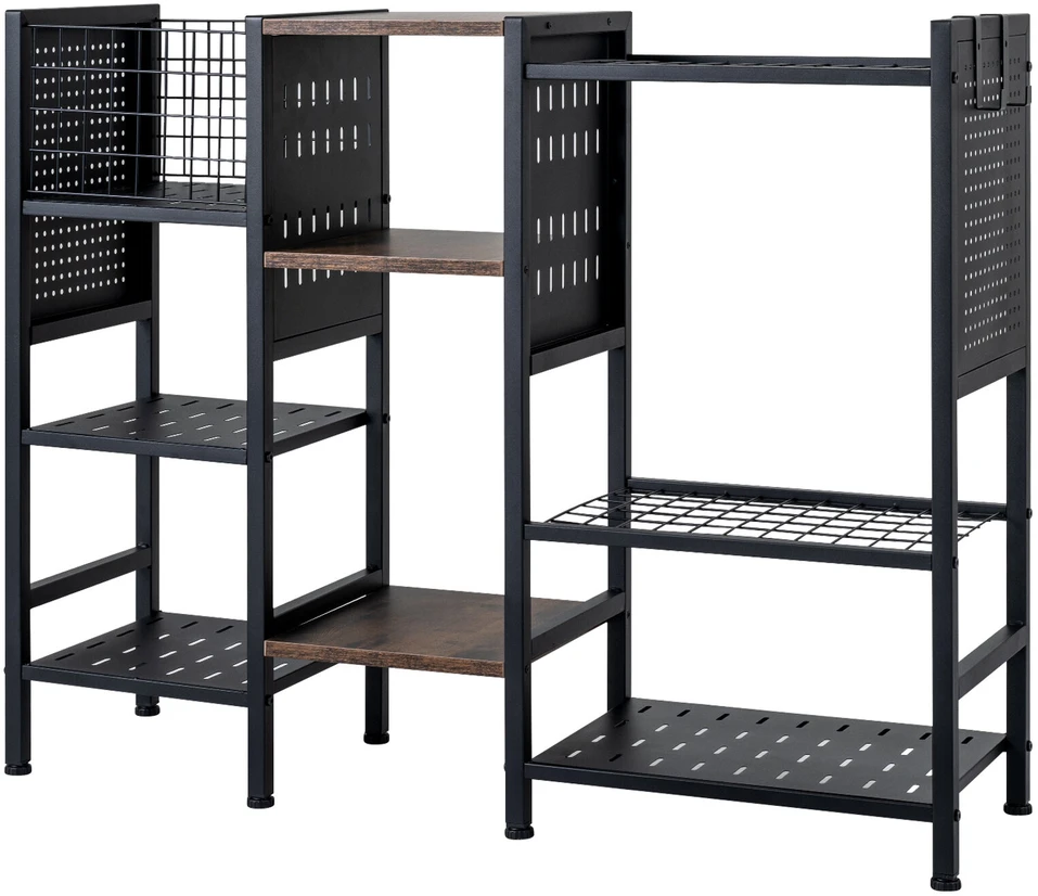 Promotions Sodo įrankių organizatorius 101,6x29,2x78,7 cm juodas/rustikinė ruda