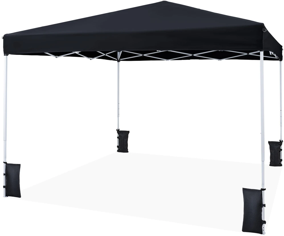Promotions Sodo pavėsinė 290x290x230 cm Juodas metalas Sulankstoma