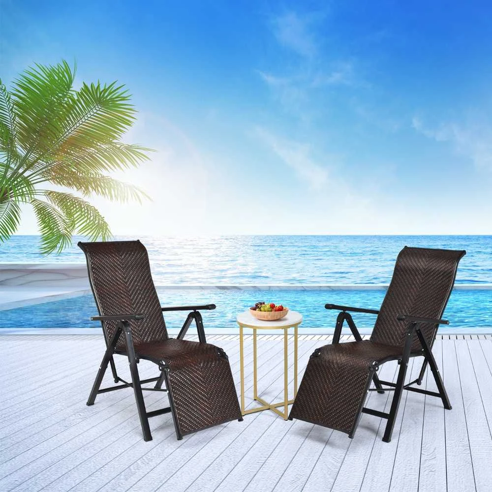 Promotions Sodo poilsio kėdė, 152x60x75 cm, Ruda
