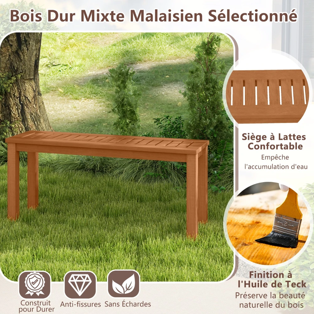 Promotions Sodo suolas be atlošo 2 vietų 100x30x47 cm natūralus