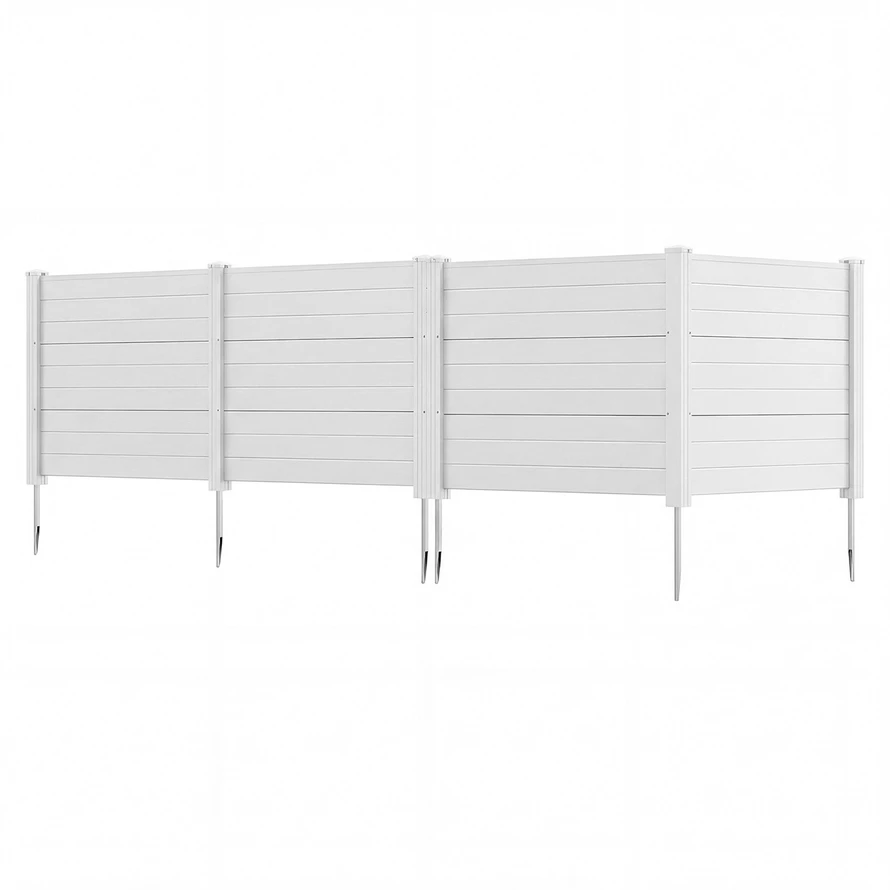 Promotions Sodo tvora L formos 2 vnt. 122x30 cm balta